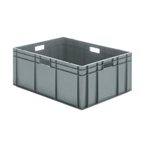 Transportkrat Euronorm plastic bak, krat TK0 800x600x320 grijs Transportkrat Euronorm plastic bak, krat TK0 800x600x320 grijs