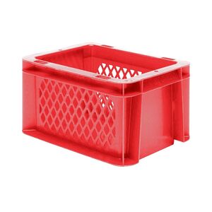 Transportkrat Euronorm plastic bak, krat TK1 200x100x120 rood Transportkrat Euronorm plastic bak, krat TK1 200x100x120 rood