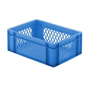 Transportkrat Euronorm plastic bak, krat TK1 400x300x145 blauw Transportkrat Euronorm plastic bak, krat TK1 400x300x145 blauw