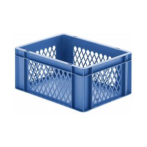 Transportkrat Euronorm plastic bak, krat TK1 400x300x175 blauw Transportkrat Euronorm plastic bak, krat TK1 400x300x175 blauw