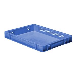 Transportkrat Euronorm plastic bak, krat TK1 400x300x50 blauw Transportkrat Euronorm plastic bak, krat TK1 400x300x50 blauw