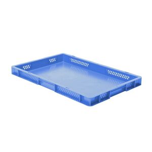 Transportkrat Euronorm plastic bak, krat TK1 600x400x50 blauw Transportkrat Euronorm plastic bak, krat TK1 600x400x50 blauw