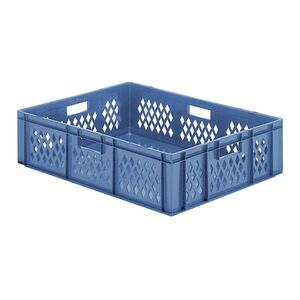 Transportkrat Euronorm plastic bak, krat TK1 800x600x210 blauw Transportkrat Euronorm plastic bak, krat TK1 800x600x210 blauw