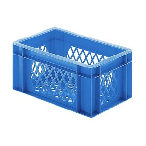 Transportkrat Euronorm plastic bak, krat TK2 300x200x145 blauw Transportkrat Euronorm plastic bak, krat TK2 300x200x145 blauw
