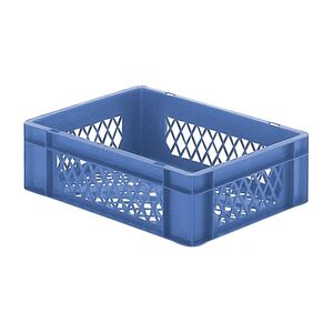 Transportkrat Euronorm plastic bak, krat TK2 400x300x120 blauw Transportkrat Euronorm plastic bak, krat TK2 400x300x120 blauw
