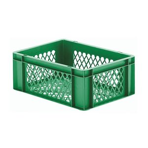 Transportkrat Euronorm plastic bak, krat TK2 400x300x145 groen Transportkrat Euronorm plastic bak, krat TK2 400x300x145 groen