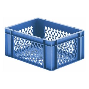 Transportkrat Euronorm plastic bak, krat TK2 400x300x175 blauw Transportkrat Euronorm plastic bak, krat TK2 400x300x175 blauw