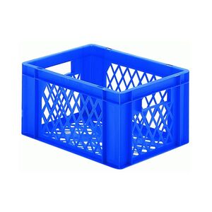 Transportkrat Euronorm plastic bak, krat TK2 400x300x210 blauw Transportkrat Euronorm plastic bak, krat TK2 400x300x210 blauw