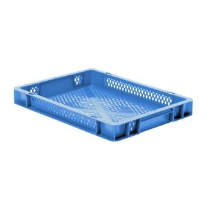 Transportkrat Euronorm plastic bak, krat TK2 400x300x50 blauw Transportkrat Euronorm plastic bak, krat TK2 400x300x50 blauw