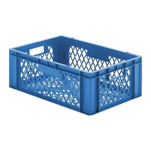 Transportkrat Euronorm plastic bak, krat TK2 600x400x210 blauw Transportkrat Euronorm plastic bak, krat TK2 600x400x210 blauw