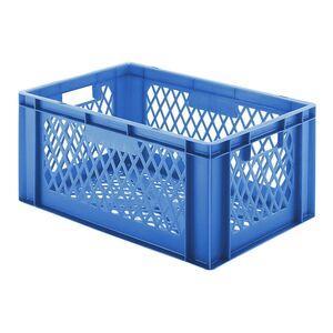 Transportkrat Euronorm plastic bak, krat TK2 600x400x270 blauw Transportkrat Euronorm plastic bak, krat TK2 600x400x270 blauw
