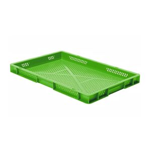 Transportkrat Euronorm plastic bak, krat TK2 600x400x50 groen Transportkrat Euronorm plastic bak, krat TK2 600x400x50 groen