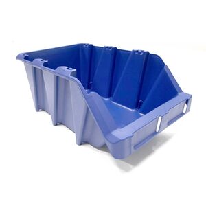 Voordeelverpakking 20 Begra stapelbare en nestbare kunststof magazijnbakken type S6, 420x265x177 blauw Voordeelverpakking 20 Begra stapelbare en nestbare kunststof magazijnbakken type S6, 420x265x177 blauw
