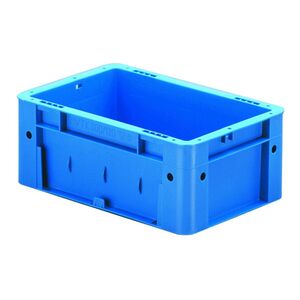 Zware transportkrat Euronorm plastic bak, krat VTK0 300x200x120 blauw Zware transportkrat Euronorm plastic bak, krat VTK0 300x200x120 blauw