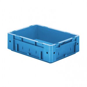 Zware transportkrat Euronorm plastic bak, krat VTK0 400x300x120 blauw Zware transportkrat Euronorm plastic bak, krat VTK0 400x300x120 blauw
