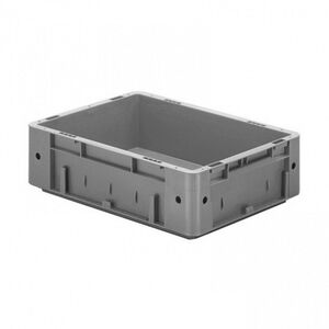 Zware transportkrat Euronorm plastic bak, krat VTK0 400x300x120 grijs Zware transportkrat Euronorm plastic bak, krat VTK0 400x300x120 grijs