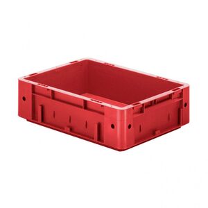 Zware transportkrat Euronorm plastic bak, krat VTK0 400x300x120 rood Zware transportkrat Euronorm plastic bak, krat VTK0 400x300x120 rood