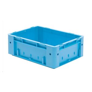 Zware transportkrat Euronorm plastic bak, krat VTK0 400x300x145 blauw Zware transportkrat Euronorm plastic bak, krat VTK0 400x300x145 blauw