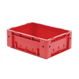 Zware transportkrat Euronorm plastic bak, krat VTK0 400x300x145 rood Zware transportkrat Euronorm plastic bak, krat VTK0 400x300x145 rood