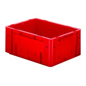 Zware transportkrat Euronorm plastic bak, krat VTK0 400x300x175 rood Zware transportkrat Euronorm plastic bak, krat VTK0 400x300x175 rood