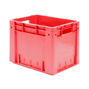 Zware transportkrat Euronorm plastic bak, krat VTK0 400x320x320 rood Zware transportkrat Euronorm plastic bak, krat VTK0 400x320x320 rood