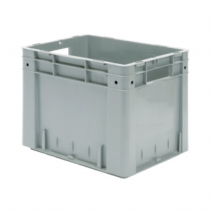 Zware transportkrat Euronorm plastic bak, krat VTK0 400x320x320 grijs Zware transportkrat Euronorm plastic bak, krat VTK0 400x320x320 grijs