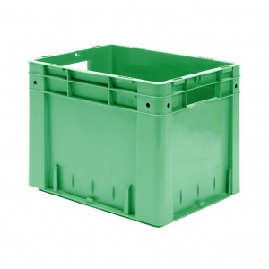 Zware transportkrat Euronorm plastic bak, krat VTK0 400x320x320 groen Zware transportkrat Euronorm plastic bak, krat VTK0 400x320x320 groen