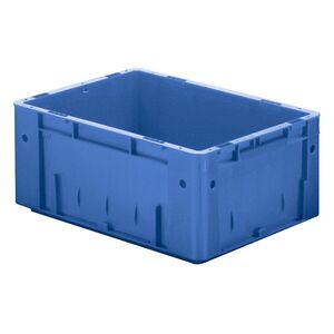 Zware transportkrat Euronorm plastic bak, krat VTK0 600x400x175 blauw Zware transportkrat Euronorm plastic bak, krat VTK0 600x400x175 blauw
