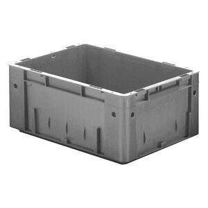 Zware transportkrat Euronorm plastic bak, krat VTK0 600x400x175 grijs Zware transportkrat Euronorm plastic bak, krat VTK0 600x400x175 grijs