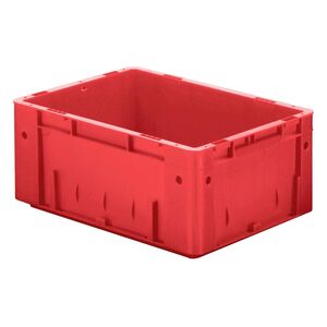 Zware transportkrat Euronorm plastic bak, krat VTK0 600x400x175 rood Zware transportkrat Euronorm plastic bak, krat VTK0 600x400x175 rood