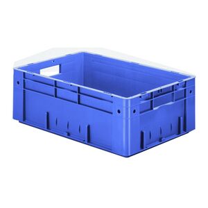 Zware transportkrat Euronorm plastic bak, krat VTK0 600x400x210 blauw Zware transportkrat Euronorm plastic bak, krat VTK0 600x400x210 blauw