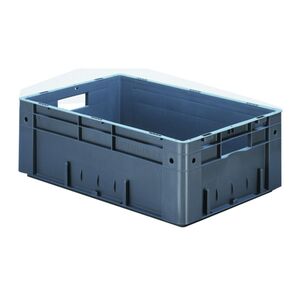 Zware transportkrat Euronorm plastic bak, krat VTK0 600x400x210 grijs Zware transportkrat Euronorm plastic bak, krat VTK0 600x400x210 grijs