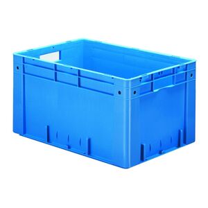 Zware transportkrat Euronorm plastic bak, krat VTK0 600x400x320 blauw Zware transportkrat Euronorm plastic bak, krat VTK0 600x400x320 blauw