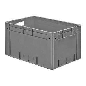 Zware transportkrat Euronorm plastic bak, krat VTK0 600x400x320 grijs Zware transportkrat Euronorm plastic bak, krat VTK0 600x400x320 grijs
