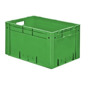 Zware transportkrat Euronorm plastic bak, krat VTK0 600x400x320 groen Zware transportkrat Euronorm plastic bak, krat VTK0 600x400x320 groen