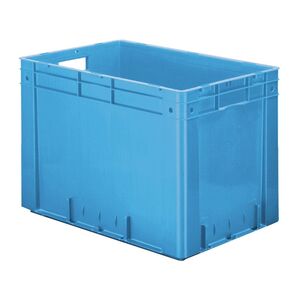 Zware transportkrat Euronorm plastic bak, krat VTK0 600x400x420 blauw Zware transportkrat Euronorm plastic bak, krat VTK0 600x400x420 blauw