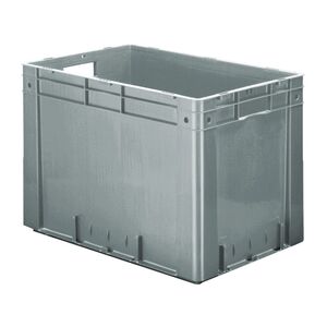 Zware transportkrat Euronorm plastic bak, krat VTK0 600x400x420 grijs Zware transportkrat Euronorm plastic bak, krat VTK0 600x400x420 grijs
