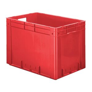Zware transportkrat Euronorm plastic bak, krat VTK0 600x400x420 rood Zware transportkrat Euronorm plastic bak, krat VTK0 600x400x420 rood