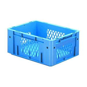 Zware transportkrat Euronorm plastic bak, krat VTK1 400x300x175 blauw Zware transportkrat Euronorm plastic bak, krat VTK1 400x300x175 blauw
