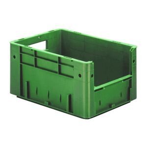 Zware transportkrat Euronorm plastic bak, krat VTK4 400x300x210 groen Zware transportkrat Euronorm plastic bak, krat VTK4 400x300x210 groen