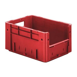 Zware transportkrat Euronorm plastic bak, krat VTK4 400x300x210 rood Zware transportkrat Euronorm plastic bak, krat VTK4 400x300x210 rood