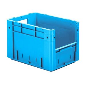 Zware transportkrat Euronorm plastic bak, krat VTK4 400x300x270 blauw Zware transportkrat Euronorm plastic bak, krat VTK4 400x300x270 blauw
