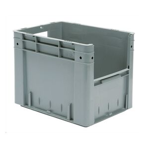 Zware transportkrat Euronorm plastic bak, krat VTK4 400x300x320 grijs Zware transportkrat Euronorm plastic bak, krat VTK4 400x300x320 grijs