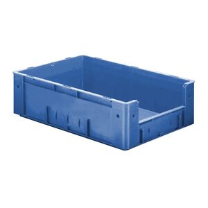 Zware transportkrat Euronorm plastic bak, krat VTK4 600x400x175 blauw Zware transportkrat Euronorm plastic bak, krat VTK4 600x400x175 blauw
