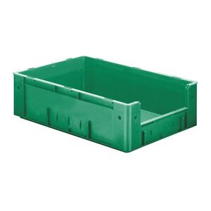 Zware transportkrat Euronorm plastic bak, krat VTK4 600x400x175 groen Zware transportkrat Euronorm plastic bak, krat VTK4 600x400x175 groen
