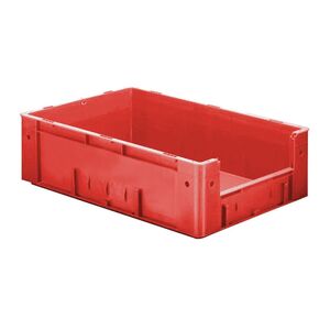 Zware transportkrat Euronorm plastic bak, krat VTK4 600x400x175 rood Zware transportkrat Euronorm plastic bak, krat VTK4 600x400x175 rood