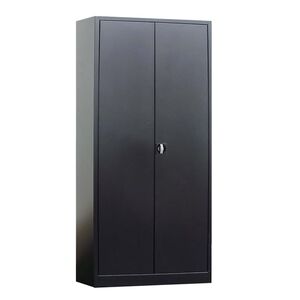 Afsluitbare Metalen Draaideurkast, Magazijnkast 1950x920x420 Zwart Afsluitbare Metalen Draaideurkast, Magazijnkast 1950x920x420 Zwart