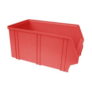 Kunststof stapelbak, Plastic magazijnbak A4 350x210x160 rood