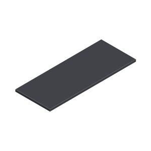 Legbord voor draaideurkast 800x380 (bxd) zwart