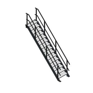 Steektrap, Industriële Trap 3000x800 mm (hxb)